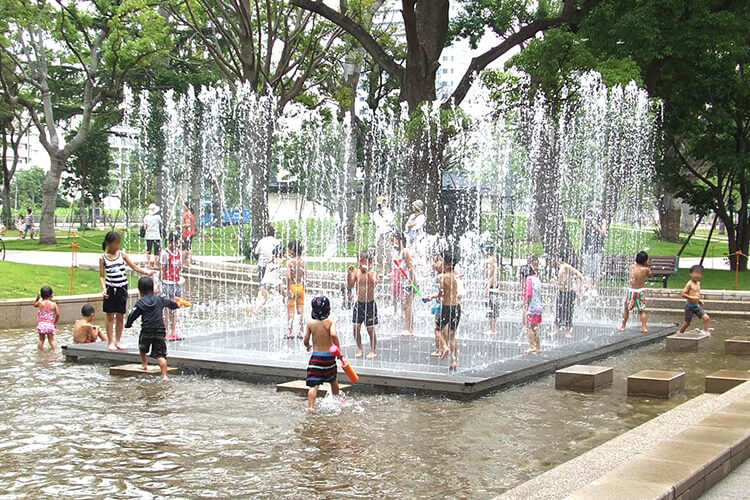 写真：池流れの様子①