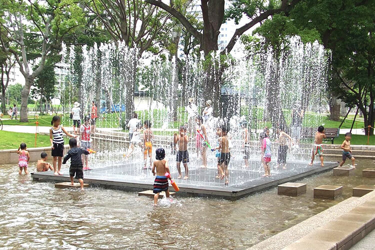 写真：池流れの様子①